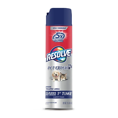 Resolve 1920083262 Pet & High Traffic Foam Carpet Cleaner, 22 Oz.