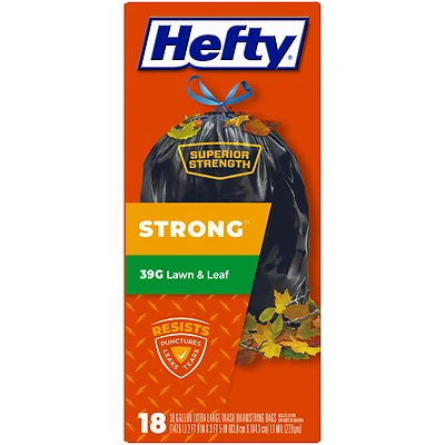 Strong Lawn & Leaf Bags, 18-Ct., 39 Gallon