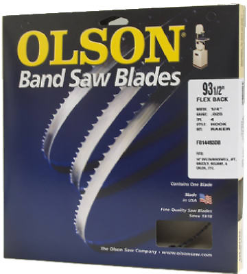 93.5 In. X 1/8 In. 14 Tpi Carbon Steel Band Saw Blade, Regular Teeth, 1 Pk
