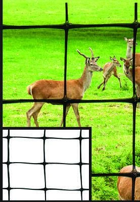 Tenax 1A120245 Deer Fence, 7.5 Ft. H x 100 Ft. L, Polypropylene, Black C-Flex