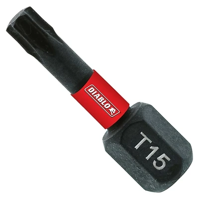 T15 Torx 1 In. Insert Impact Screwdriver Bit (25-pack) Dt151p25