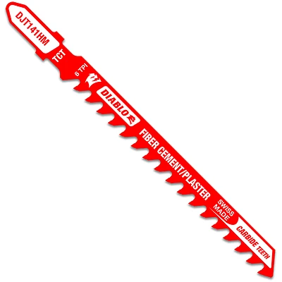 Diablo DJT141HM T-Shank Jigsaw Blade, Carbide, 4 In., 6 TPI