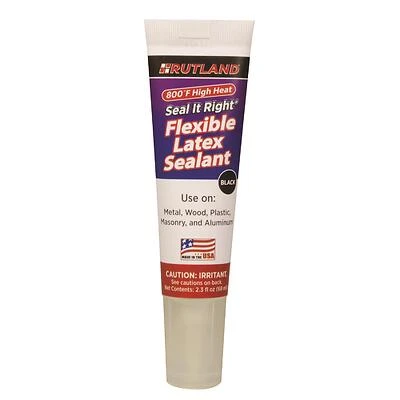Seal It Right Direct Vent Appliance Sealant 2.3 Ounce Tube - Black Latex