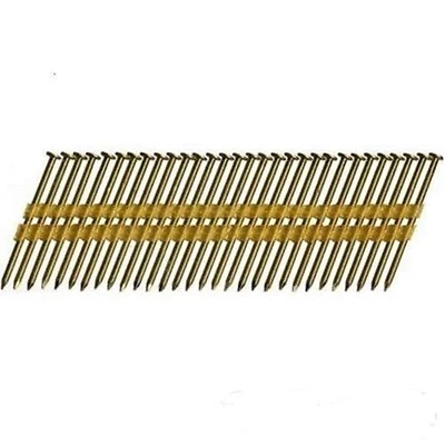 3 In. L Plastic Strip Bright Framing Nails 21 Deg 4000 Pk Smooth Shank