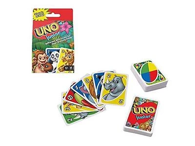 Uno Junior Card Game - Zoo-themed For Kids Ages 3 And Up