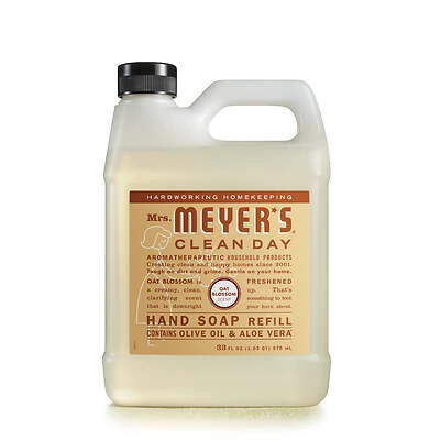 Mrs. Meyer's 11330 Clean Day Oat Blossom Hand Soap Refill, 33 oz