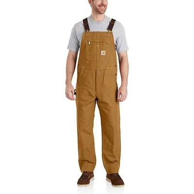 Men's Relaxed Fit Duck Bib Overalls - 42w X 30l - Carhartt Brown