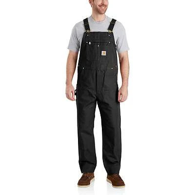 Men's Relaxed Fit Duck Bib Overall - 36w X 32l - Black