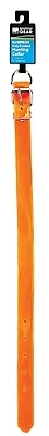 2152124 Poly-coated Dog Collar, 21 In. L, 1 In. W, Orange, 10 Pk
