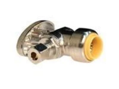Pro Bite Push Angle Valve 1/2 X 3/8 Compression Water Supply Line Lf953ar