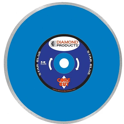 80012 Star Blue 4 Inch Dry Tile Blade, 0.060 Inch Thickness, 7/8 Inch Arbor