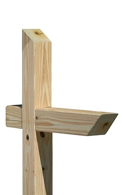 Standard Wood Mailbox Post 72 In H X 4 In W X 4 In D, Treated Southern Yellow Pine
