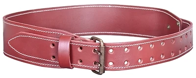 Heavy Duty Leather Work Belt 29-42 In, 3 In Tapered Design
