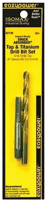 82738 Titanium Drill Bit Set 5/16-18nc With Shock Absorber - 2 Pieces