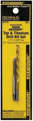 82734 Titanium Drill Bit Set 10-32nc / #21 - 2 Pieces