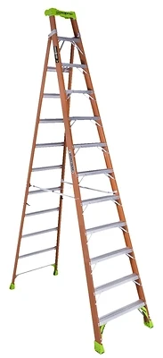 12 Ft. Fiberglass Cross Step Ladder Fxs1512 With 300 Lbs Load Capacity Type Ia Duty Rating