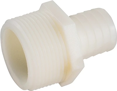 Anderson Metals 53701-0502 Nylon Hose Adapter, 1/8 In Barb x 5/16 In MIP