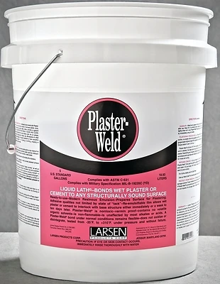 Pwp05 Plaster Weld Bonding Agent, 5 Gallon Liquid, Pink