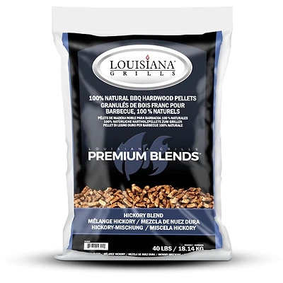 All Natural Hickory Wood Pellets 40 Lb - Premium Bbq Fuel