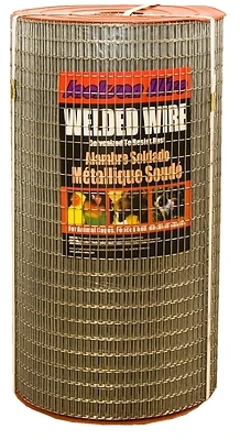 10083614 Welded Wire Fence, 100 Ft L, 24 In H, 16 Gauge, Galvanized