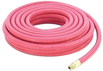 3/8" X 50' Airhose Rubber Coupled Quick Connect