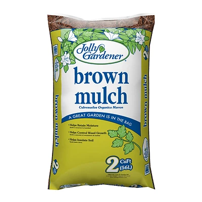 Jolly Gardener 52058025 Bark Mulch, Deep Brown, 2 Cu Ft Bag