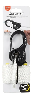 Camjam Xt Aluminum Rope Tightener With 10 Feet Of Durable Rope