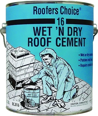 Rc016042 Roofers Choice Wet Dry Cement, 1 Gallon, Pack Of 4, Trowel Grade