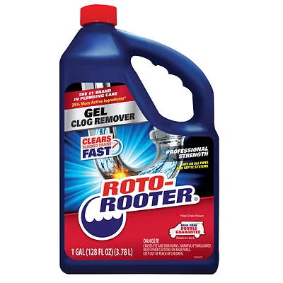 Roto-Rooter 351399 Gel Clog Remover Drain Opener, 128 Oz.