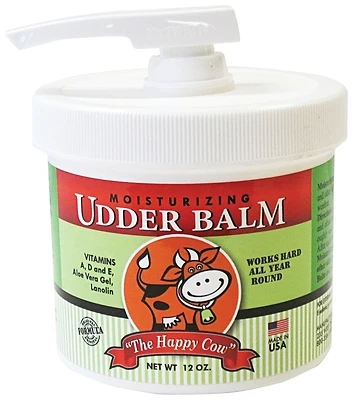 Moisturizing Udder Balm 3040, Lemon Scent, 12 Ounce Pump Lid Jar