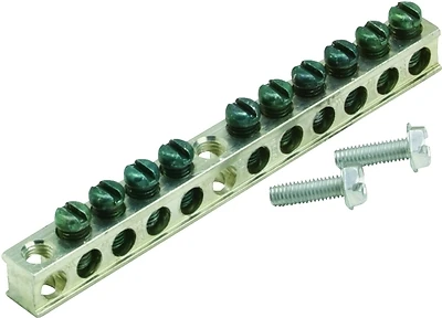 Cutler-hammer Gbkp10p Ground Bar Kit With 10 Terminals, 4.7 In Length