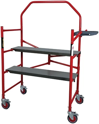 I-bm4s Heavy Duty Folding Scaffold, 5.13' H X 4.21' W X 1.98' D