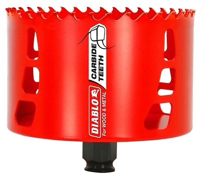 4-1/8 In. Carbide-tipped Hole Saw Dhs4125ct, 2-3/8 In. Cutting Depth, Individual
