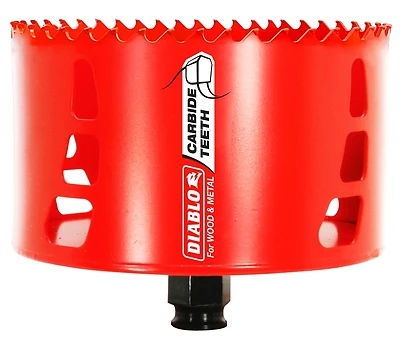 4-1/2 In. Carbide-tipped Hole Saw For Wood And Metal Cutting
