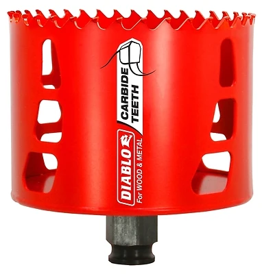 3-1/2 Inch Carbide-tipped Hole Saw Dhs3500ct For Wood And Metal Cutting