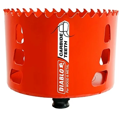 Diablo DHS4000CT Carbide-Tipped Hole Saw, 4 In., Wood and Metal