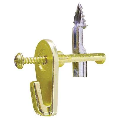 Mega Hook, Heavy-Duty, Brass, Large, 100-Lb.