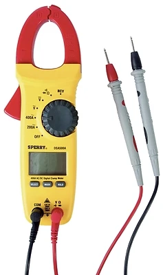 Sperry DSA500A Digital Clamp Meter, 400A, 5 Function, 9 Range