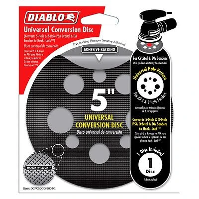 Diablo DCP050CONH01G Conversion Pad, 5 in Dia, Universal