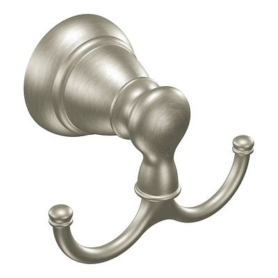 Moen Y2603BN Banbury Double Robe Hook, Brushed Nickel, 35 Lb