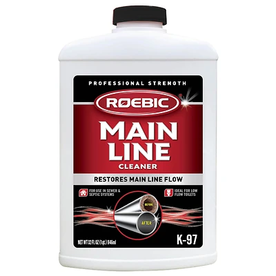 Roebic K-97-Q-12 Main Line Sewer and Septic Cleaner, 32 Oz.