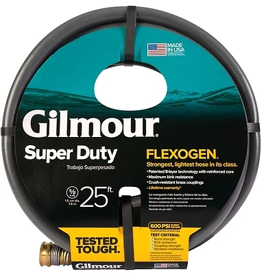 Gilmour 874251-1003 Super Duty Flexogen Garden Hose, 5/8 In. x 25 Ft.