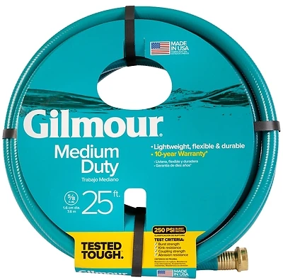 Gilmour 816251-1014 15 Series Reinforced Vinyl Hose, 5/8-In. x 25-Ft.