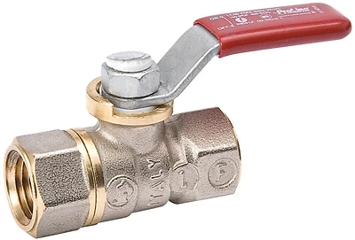 Threaded Ball Valve, Lead Free, Forged Brass, 1/8 In.