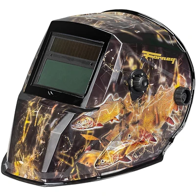 Forney 55858 Angler ADF Welding Helmet, Camo, DIN 9-13 Variable Shade