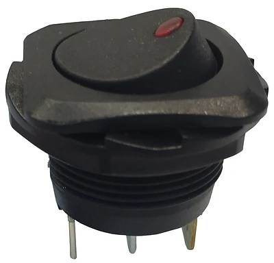Gardner Bender GSW-50 Rocker Switch, 10/16 Amp, SPST, Black