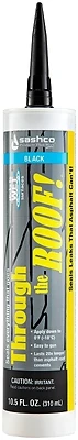 Elastomeric Roof Sealant, Co-Polymer Rubber, Lower VOC, Black, 10.5-oz. Cartridge