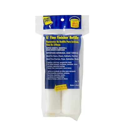 Foam Mini Paint Roller Refills, 6 In., 2-Pk.