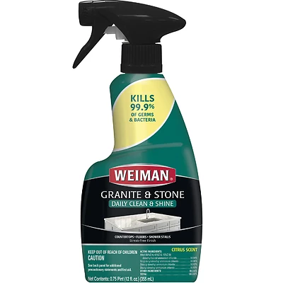 Weiman 78A Granite Cleaner and Polish, 12 oz.