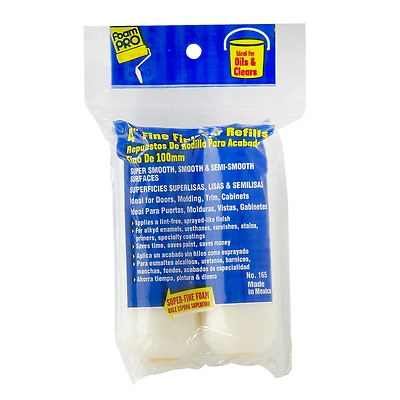 Foam Mini Paint Roller Refills, 4 In., 2-Pk.